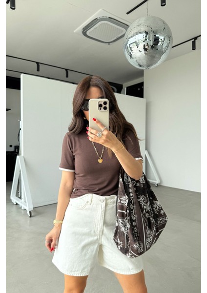 Parça Detaylı Basic Tshirt modelleri