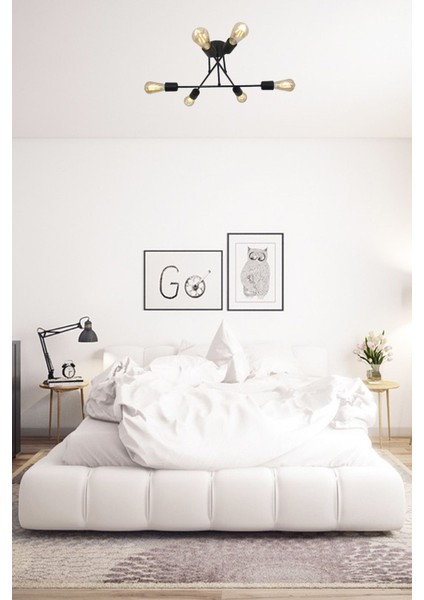 Akra 6 Lı Siyah Tavana Monte/plafonyer Avize modelleri