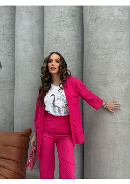 Pembe Kimono Takım