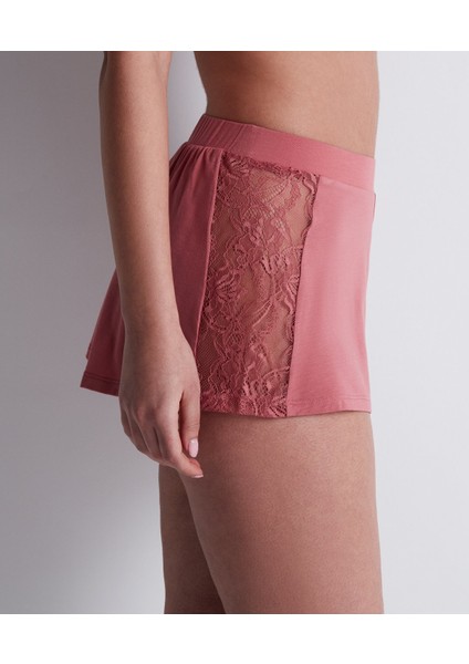 Lazy Days Shorty Modal ve Ipek Karışımı Dantelli Şort Külot