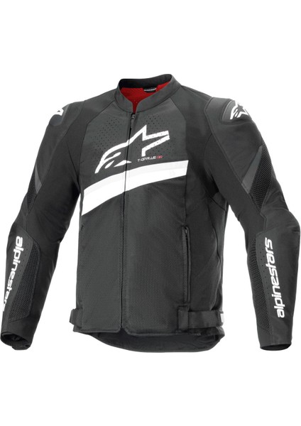 T-Gp Plus R V4 Air Korumalı Motosiklet Montu Siyah Beyaz