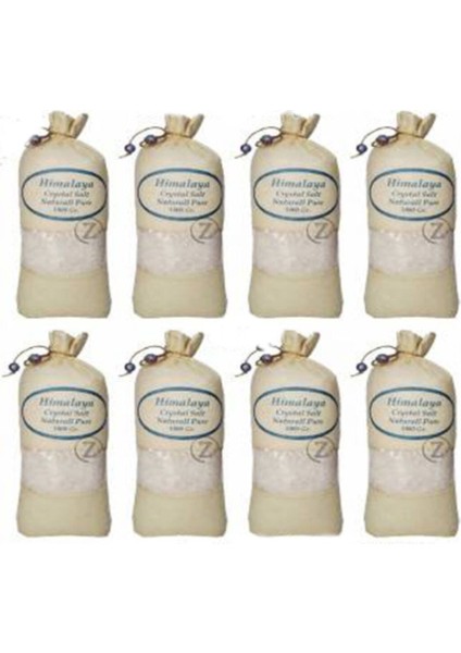 Tuzu Iri Tane Granül Beyaz Renk 8 Kg. 8 Adet Bez Torbada