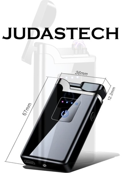 K22 USB Şarjlı 4 Ark Alevsiz Çakmak -New Style