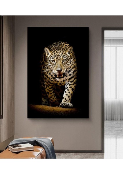 Aslan Leopar Kanvas Tablo ASL-570-77