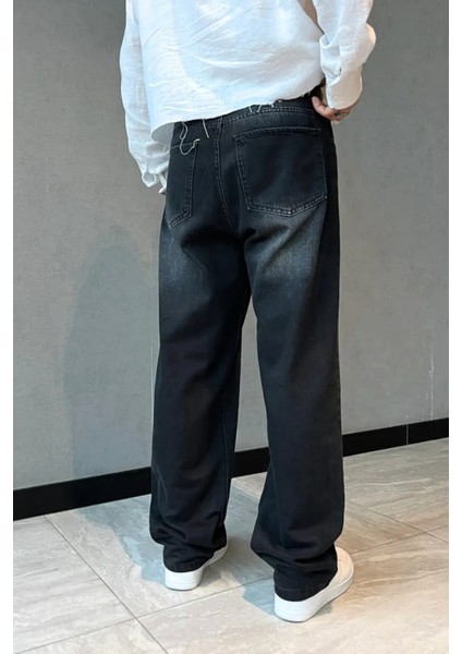 Baggy Fit Eskitme Kot Pantolon fırsatları