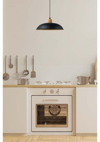 Lungo Siyah Ahşap Başlık Tekli Avize Sarkıt Lamba Restoran Salon Aydınlatma fırsatları