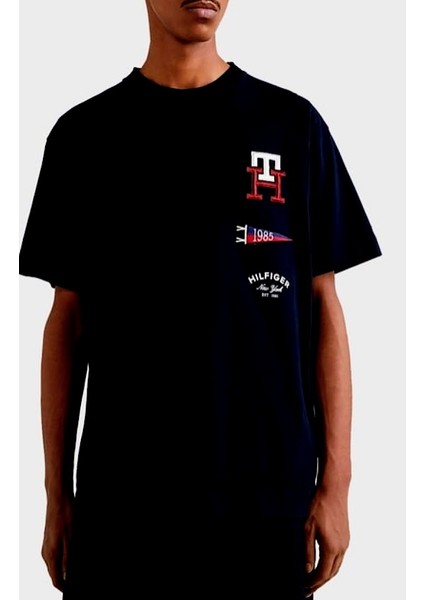 Th 1985 Nakış Yazılı T-Shirt