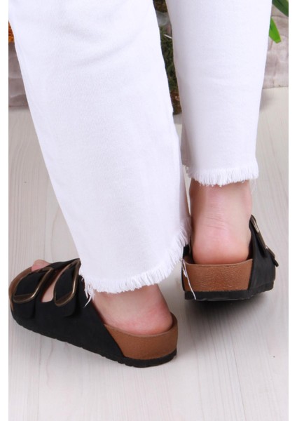 7551 Anatomik Rahat Orijinal Ürün Çift Tokalı Kadın Terlik fırsatları