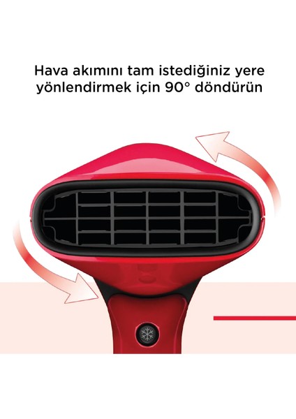 Airflow Control Style Twist Döner Başlıklı Saç Kurutma Makinesi 2000 Watt RVDR5320E