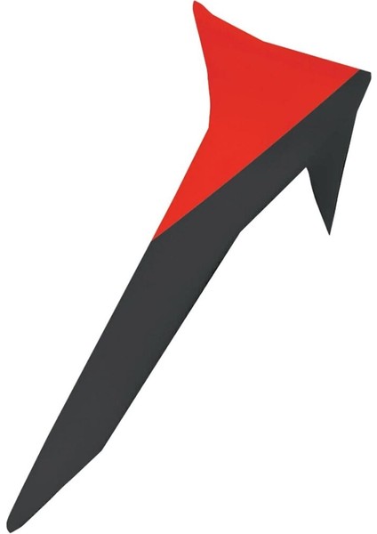 Supertech R10 Element Kask Için Standart Spoiler Siyah Kırmızı