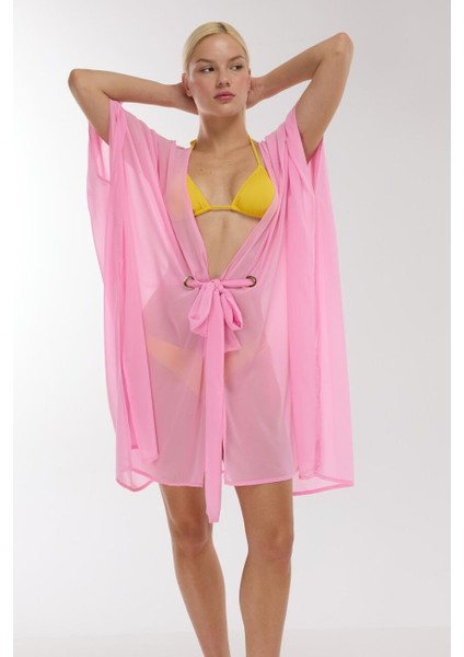 5905 Pembe Plaj Elbisesi