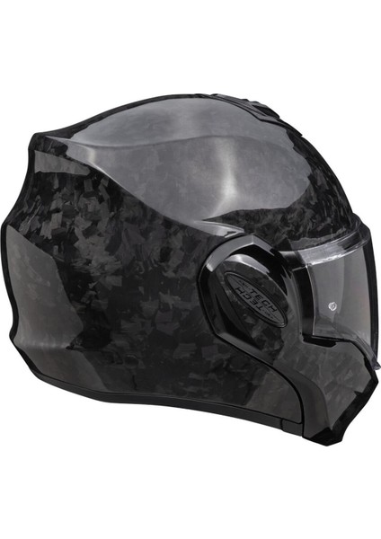 Exo-Tech Evo Onyx Carbon Çene Açılabilir Motosiklet Kaskı Siyah