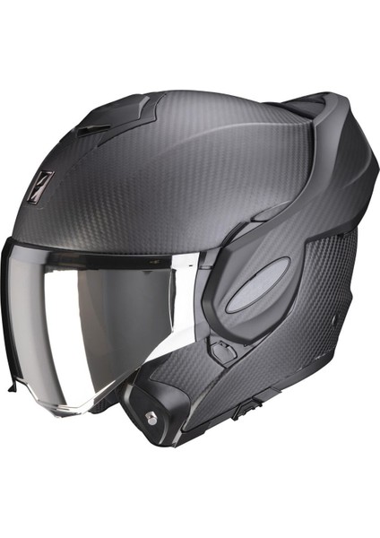 Exo-Tech Evo Onyx Carbon Çene Açılabilir Motosiklet Kaskı Siyah