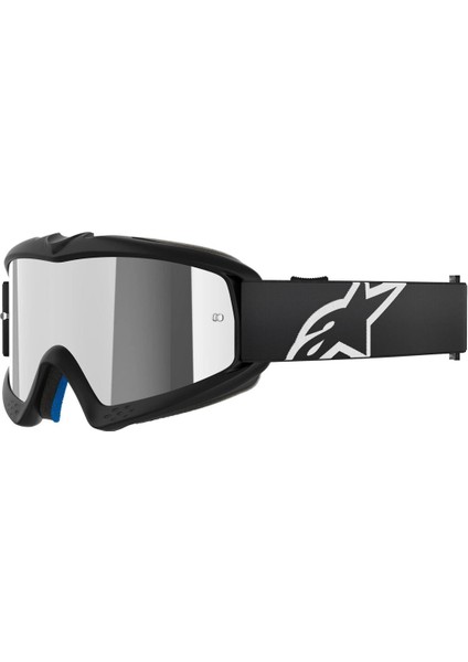 Vision Youth Genç Çocuk Goggle Kross Gözlüğü Siyah Gümüş