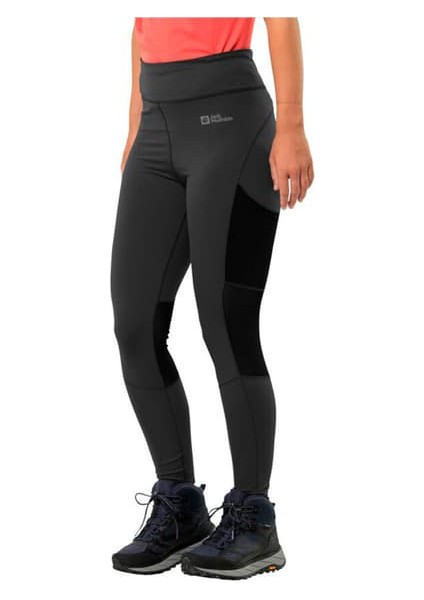 Jack Wolfskin Kadın Siyah Kensteıg Tayt 1509151-6000