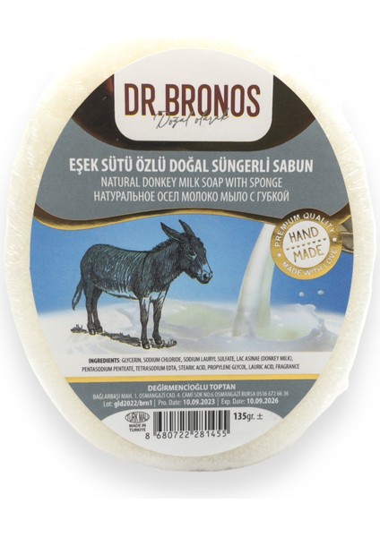 Süngerli Eşek Sütlü Sabun 135 gr fiyatları
