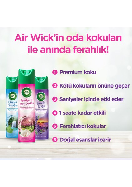 Aerosol 300 ml. Manolya ve Kiraz Çiçekleri