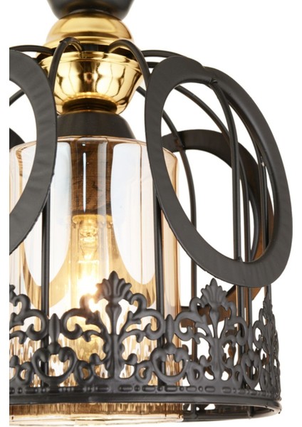 Tekli Zümra Siyah Modern Aşağı Bakan Avize modelleri