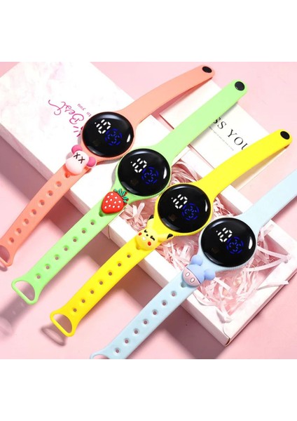 Intermax V1- V80 Su Geçirmez Figürlü Dijital Dokunmatik LED Ekran Çocuk Saati fırsatları