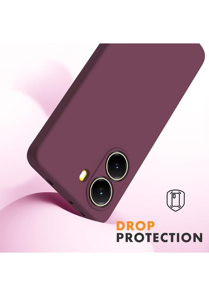 Xiaomi Poco X7 Pro Kılıf Kamera Korumalı Renkli Yumuşak Mat Silikon + 9h Ekran Koruyucu Cam Set 2in1