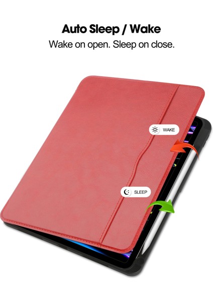 iPad A16 11. Nesil 2025 / 10. Nesil Kılıf 2022 Için Deri Iş Folio Tablet Kılıfı, Stand Fonksiyonu ve Stand Fonksiyonu ile 11 Inç / 10.9 Inç iPad Tablet Kılıfı (Yurt Dışından)
