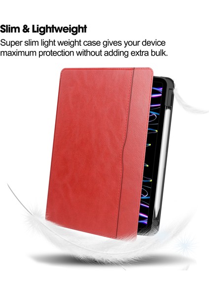 iPad A16 11. Nesil 2025 / 10. Nesil Kılıf 2022 Için Deri Iş Folio Tablet Kılıfı, Stand Fonksiyonu ve Stand Fonksiyonu ile 11 Inç / 10.9 Inç iPad Tablet Kılıfı (Yurt Dışından)