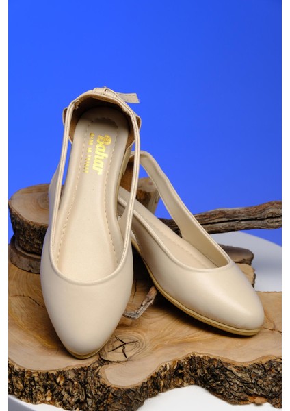 Bekkin Yanı Açık Arkası Fiyonk Detaylı Kadın Babet fiyatları