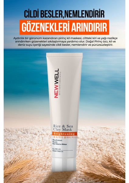 Rice & Sea Clay Mask Pirinç ve Deniz Özlü Kil Maskesi 100 ml modelleri