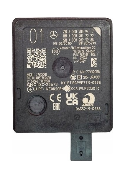 Mercedes Radar Sensörü Beyni A0009059417
