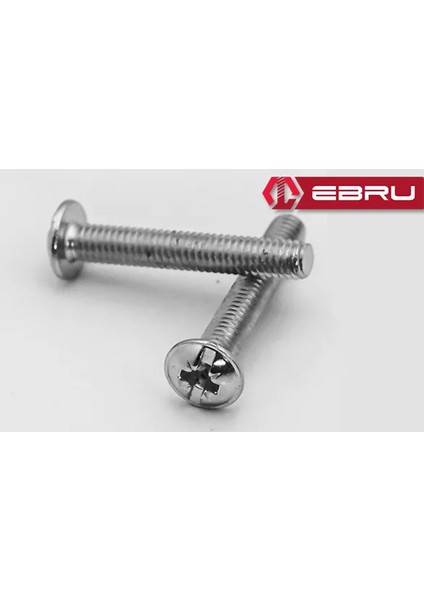 Yulak Yıldız Başlı Rysb Kulp Vidası, Civata M4X40 - 50 Adet