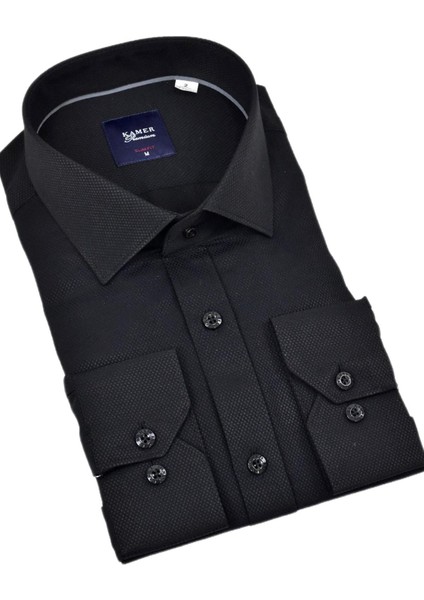Erkek Slim Fitt Armürlü Uzun Kol Gömlek 2413 BGL-ST04383 fiyatları