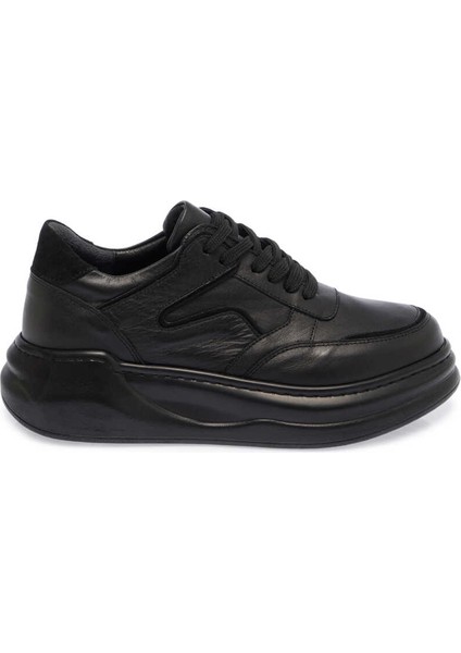 Siyah Hakiki Deri Kadın Sneaker - K24I1AY67491-A23 modelleri
