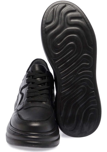 Siyah Hakiki Deri Kadın Sneaker - K24I1AY67491-A23 fırsatları