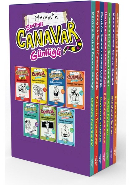 Sevimli Canavar Günlüğü ( (7 Kitap Takım Kutulu)/raun Melmed/yediveren Çocuk