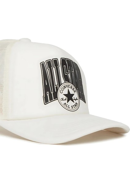 Retro College Trucker Ekru Şapka modelleri