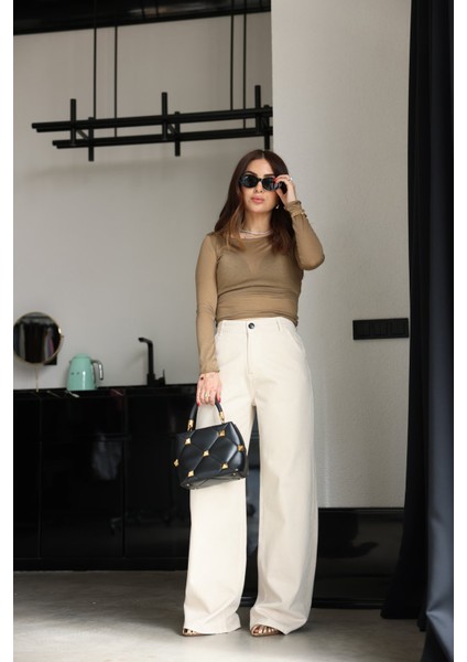 Yüksek Bel Baggy Jean