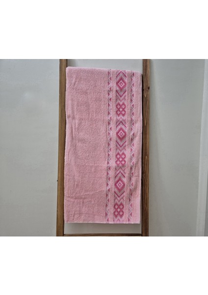 Pamuklu Büyük Boy Pembe Banyo Havlusu 90X150 cm