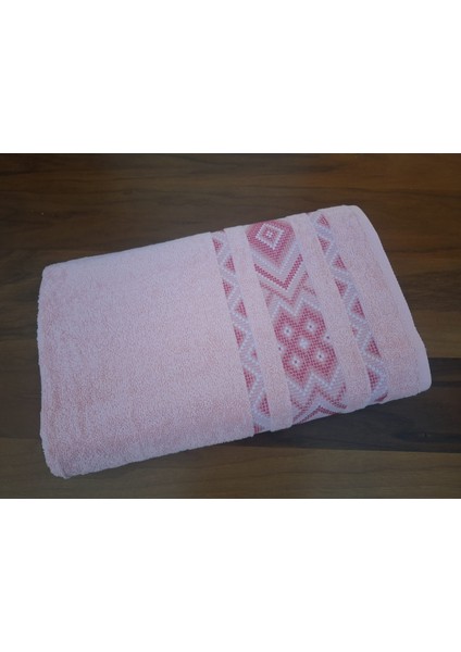 Pamuklu Büyük Boy Pembe Banyo Havlusu 90X150 cm fiyatları