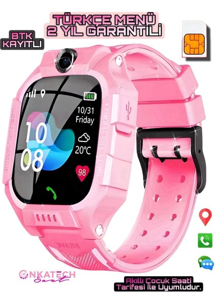 Akıllı Çocuk Saat ( Btk Kayıtlı Yerli Üretim )