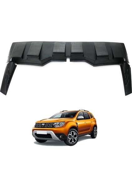 Dacia Duster Spoiler Arka Cam Üstü - Siyah (3 parça) | 2018-2024 Arası