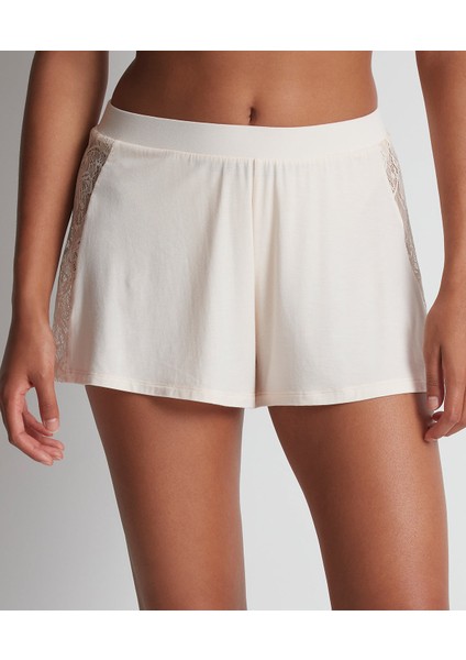 Lazy Days Shorty Modal ve Ipek Karışımı Dantelli Şort Külot
