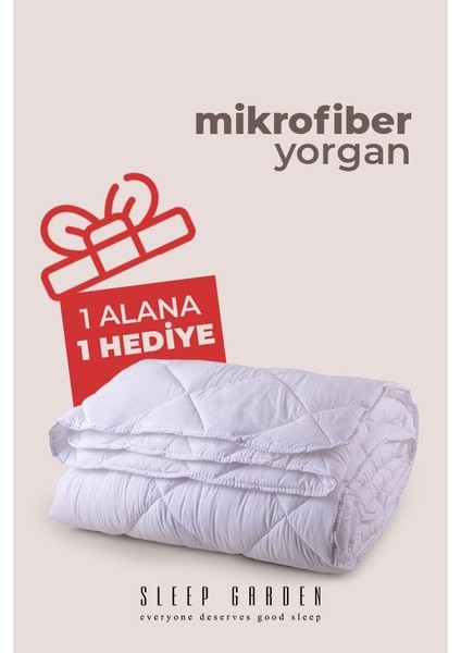 2'li Mikrofiber Yorgan Tek Kişilik 155X215