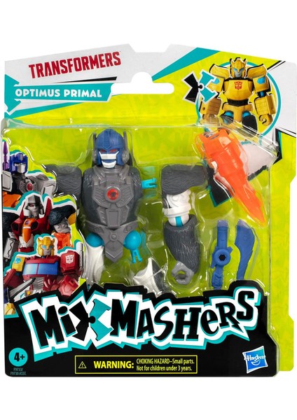 Transformers Mixmashers Optimus Primal Figür – Değiştirilebilir Parçalı Oyuncak (4+ Yaş)