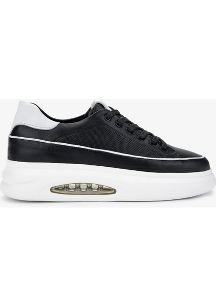Erkek Deri Siyah Deri Sneakers & Spor Ayakkabı 298 2832-6015 Erk Ayk Y25 Sıyah Dr