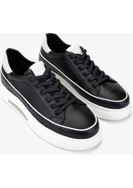 Erkek Deri Siyah Deri Sneakers & Spor Ayakkabı 298 2832-6015 Erk Ayk Y25 Sıyah Dr
