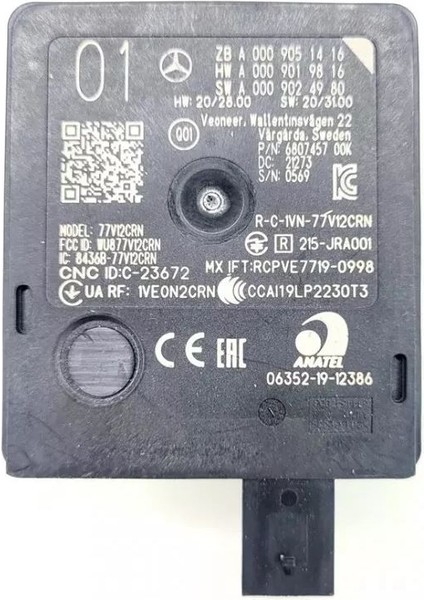 Mercedes Radar Sensörü Beyni A0009051416