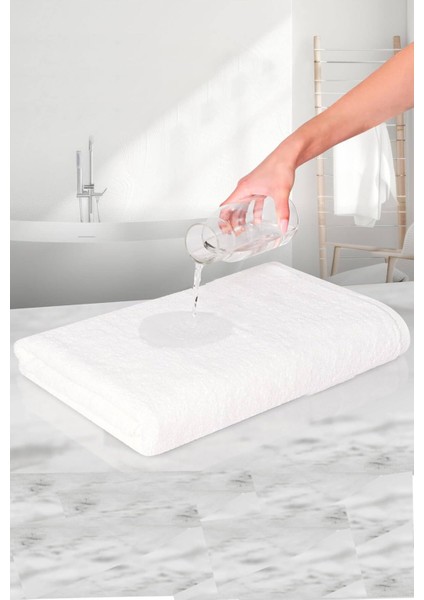 10 Lu Otel Banyo Havlusu Pamuklu 70 x 150 cm Beyaz 16/1 Aksoft 480 gr fiyatları