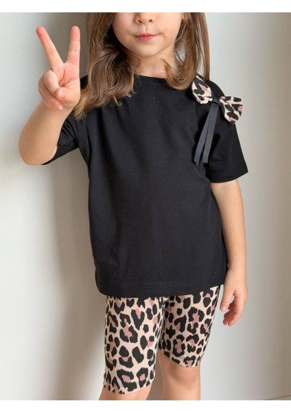 Leopar Desen Tayt T-Shirt Pamuk Takım fiyatları