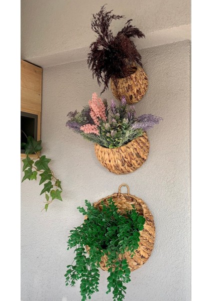 Hasır Yuvarlak Dekoratif Gazetelik Çiçeklik Raf fiyatları