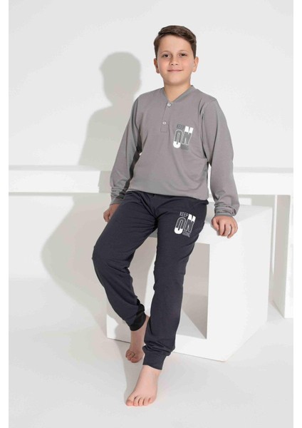 Erkek Çocuk Desenli Uzun Kollu Pijama Takımı fiyatları